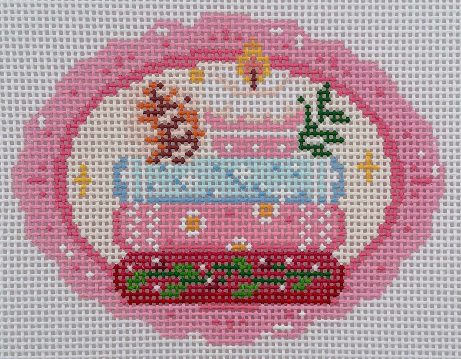 A Little Something Sweet hand-painted needlepoint canvas